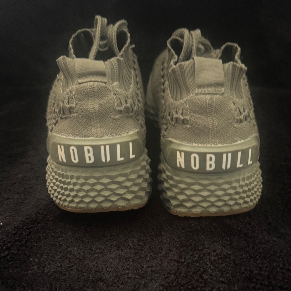 NOBULL Army Green Knit Trainers Women’s size 9
